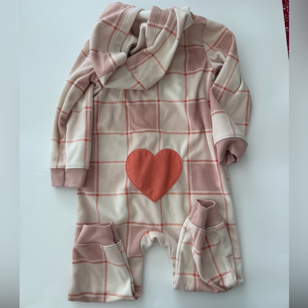 Carter’s 2 piece set 24M Cozy Kids Set in Pink and Cream - Picture 3 of 5